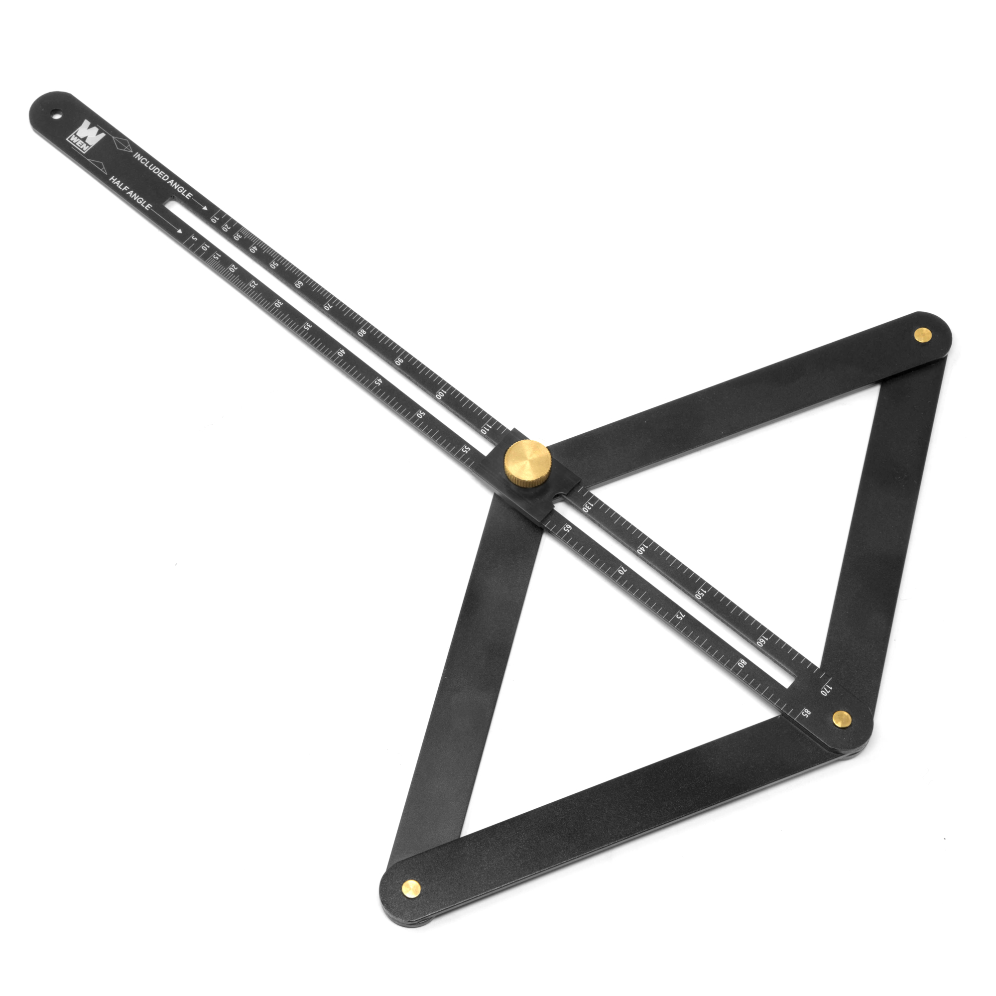 WEN Miter Saw Bevel Gauge and Corner Angle Finder - Aluminum Alloy, Laser-Etched Markings, Model# ME360P